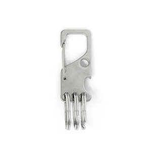 Leathercraft Hardware Snap Hooks: IVAN Stainless Carabiner with Rings