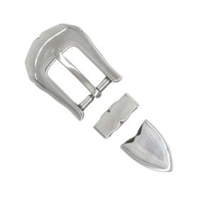 Leathercraft Buckles Buckle Sets: IVAN Scalloped Buckle Set