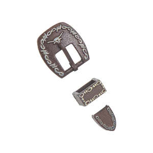 Leathercraft Buckles Buckle Sets: IVAN Steer Head Buckle Set