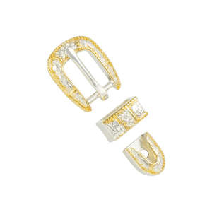 IVAN Two Tone Lattie Buckle Set