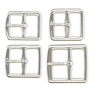 Leathercraft Buckles Strap Buckles: IVAN Stainless Strap Center Bar Buckle