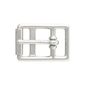 Leathercraft Buckles Strap Buckles: IVAN Stainless Looped Center Bar Roller Buckle