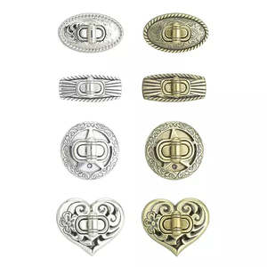 Leathercraft Components Locks Clasps: IVAN Rope Edge Bag Clasp