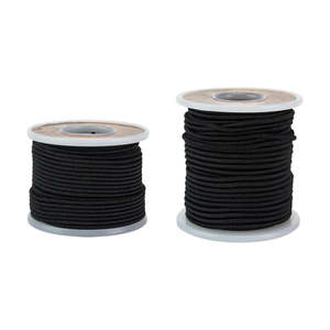 Leathercraft Components Other Components: IVAN Round Black Elastic Cord