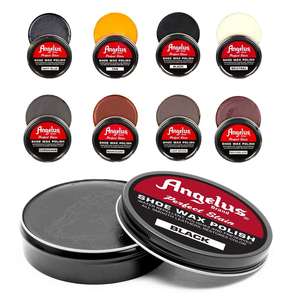 Leathercraft Finishes Wax Varnish Creams: ANGELUS Shoe Polish Wax