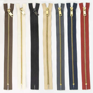 Leathercraft Supplies Zippers: IVAN Brass #5 Zippers