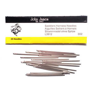 Leathercraft Supplies Needles: JOHN JAMES Saddlers Harness Leather Needles