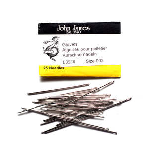 Leathercraft Supplies Needles: JOHN JAMES Glovers / Leather Needles