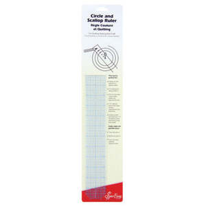 SEW EASY Circle & Scallop Ruler Inches