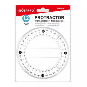 MOTARRO Round Protractor Ruler