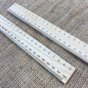 Leathercraft Tools Rulers Guides: BASICS Wooden Ruler