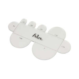 Leathercraft Tools Templates Stencils: IVAN Round Multi-Strap End Template