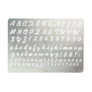 IVAN Stencil Script Alphabet