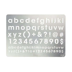 Leathercraft Tools Templates Stencils: IVAN Stencil Alphabet