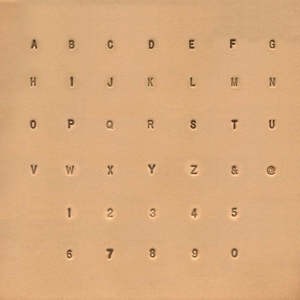 IVAN Simple Alphabet, Number Stamp Set