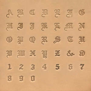 Leathercraft Stamping Carving Carving: IVAN Old English Stamp Set