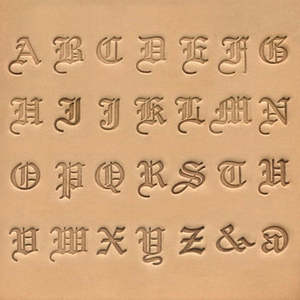 IVAN Old English Alphabet Stamp Set