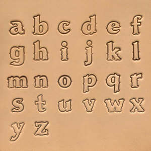 Leathercraft Stamping Carving Carving: IVAN Lowercase Alphabet Stamp Set
