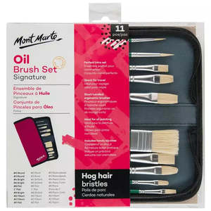 Upcycling Tools Artist Brushes: MONT MARTE Oil Brush Set