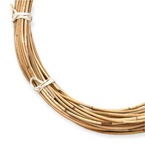 Upcycling Hobbies Cane Basketry: GREEN LOONTY