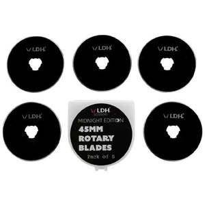 All: LDH MIDNIGHT Rotary Cutter Blades 45mm