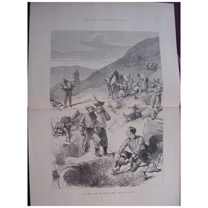Products: TRANSVAAL WAR 'On The Slope Of Laing's Neck" Evening January 28' Illustrated London News April 1881