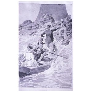 Products: Visitors To The Lighthouse' Full Page from The London Illustrated News Sept. 1895