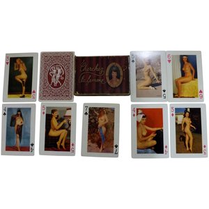 Products: Cherchez La Femme 1940's Nudes King Size Playing Cards