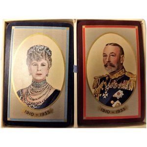 King George V & Queen Mary Silver Jubilee 1935 - De La Rue Playing Cards