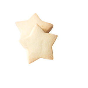 Christmas Cookies: Xmas Bulk Shortbread Star Traditional 500g Bag