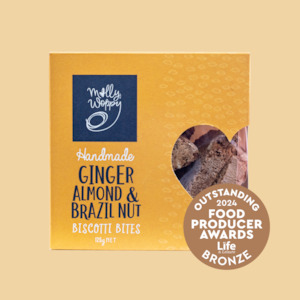 Pantry Packs: Bites Biscotti Ginger Almond Brazil Nut 125g UNIT