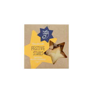 Seasonal Corporate: Xmas Cookies Shortbread Festive Stars 130g 12/CTN
