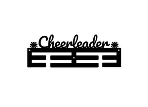 Products: Cheerleader Pom Pom Medal Hanger My Medals NZ