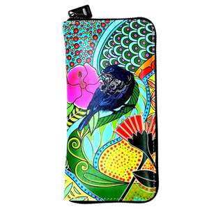 Fashion And Accessories: NZ Artwork Long Wallet - Tui Lucia