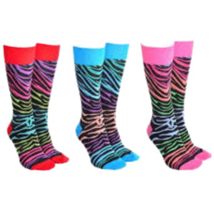 Fashion And Accessories: Sock Society - Zany Zebra