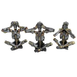 No Evil Steampunk Skeleton 3pce set