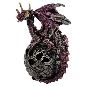 Purple Dragon on Orb (LED Light)