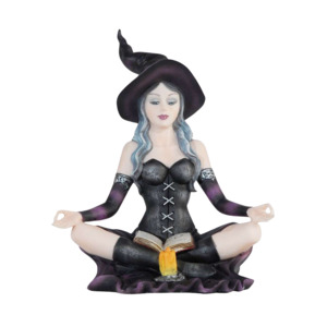 Purple Witch Sitting Reading