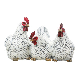 Gifts For Mum: Three White Chicken Friends