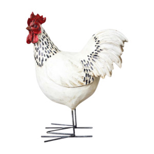 18cm White Rooster