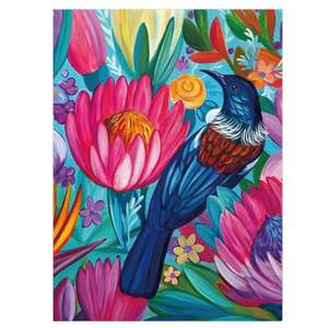 Kitchen: NZ Artwork Tea Towel - Tui Irina