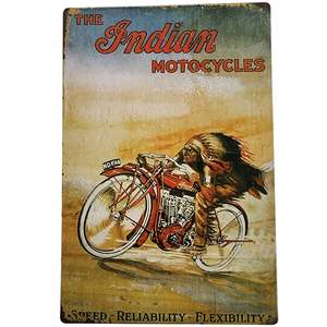 Indian Motorcycle Tin Sign