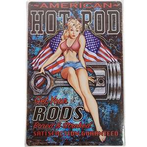 Novelty Signs: American Hot Rod Tin Sign