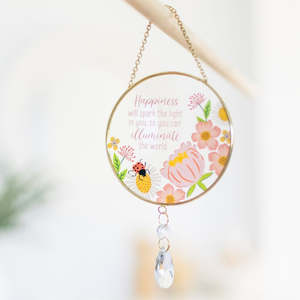 Modelsfigurines And Other Gifts: Glass Suncatcher - Happiness
