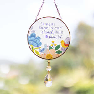 Glass Suncatcher - Family