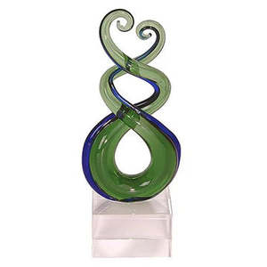 New Zealand Made Kiwiana: Glass Triple Twist Ornament