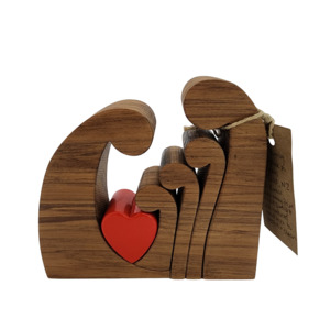 New Zealand Made Kiwiana: Five Person Rimu Koru