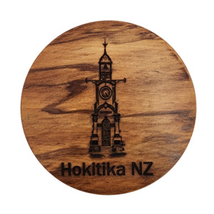 New Zealand Made Kiwiana: Rimu Coaster - Hokitika