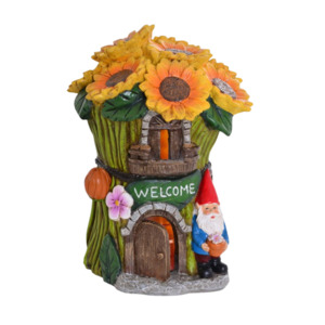 Garden: Garden Gnome Home - Sunflowers
