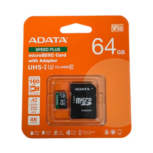 Adata MicroSDXC Card Speed Plus with Adapter 64gb